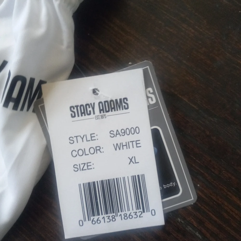 Stacy Adams Moisture Wicking Lounge Pants Color White Mens Size XL Indoor Cozy.